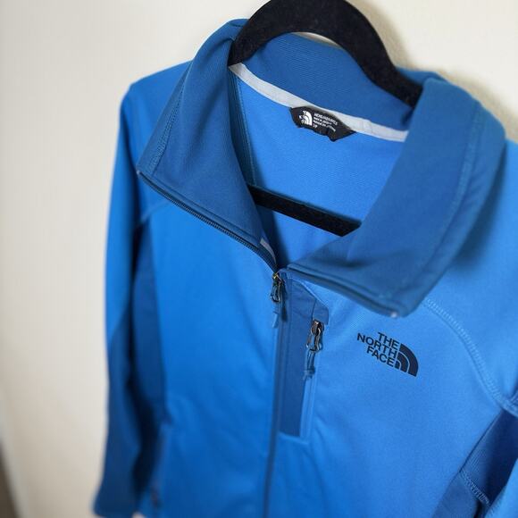The North Face Men's Apex Bionic Soft Shell Jacket Blue Size Small Excellent - Picture 3 of 3